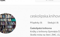 Instagram školní knihovny
